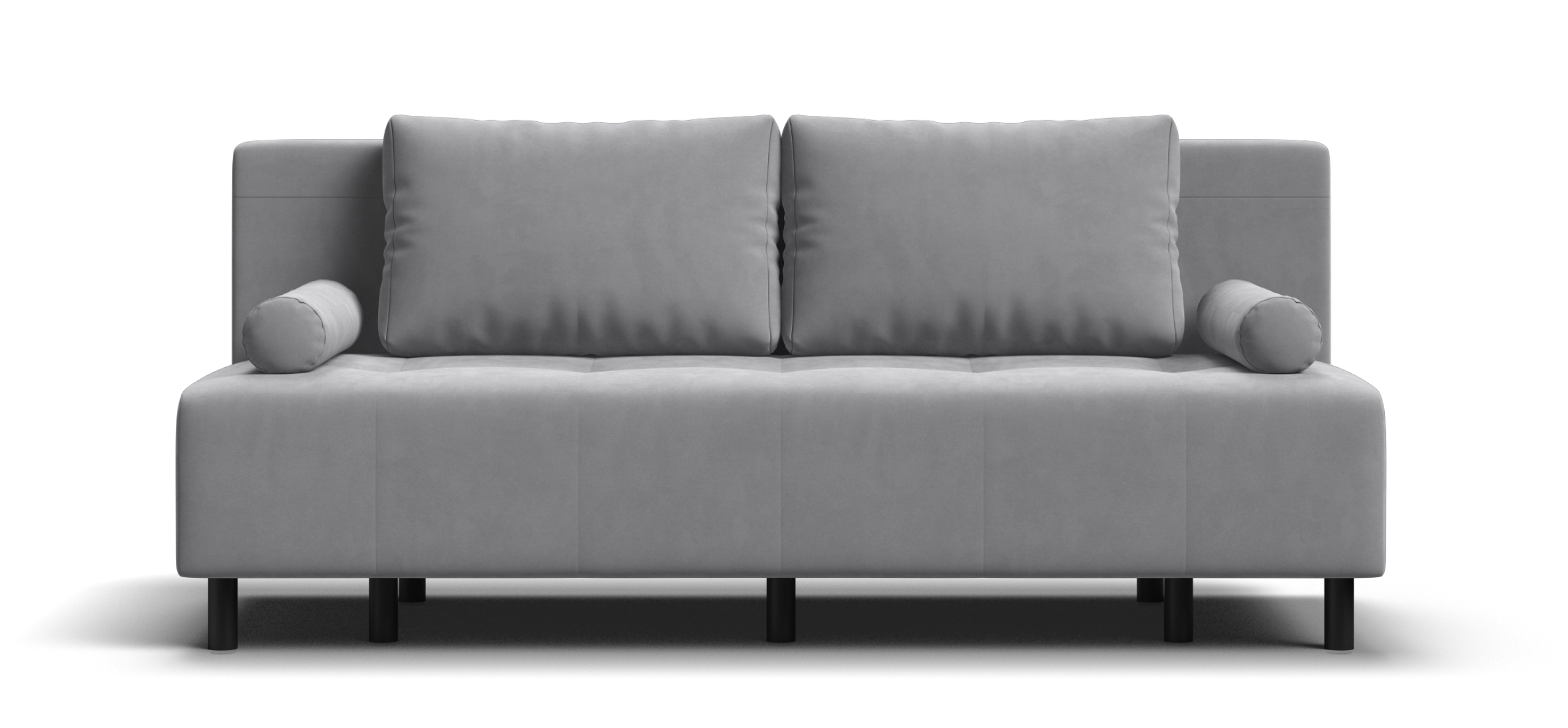 Диван Бостон Мини Велюр Монолит сталь