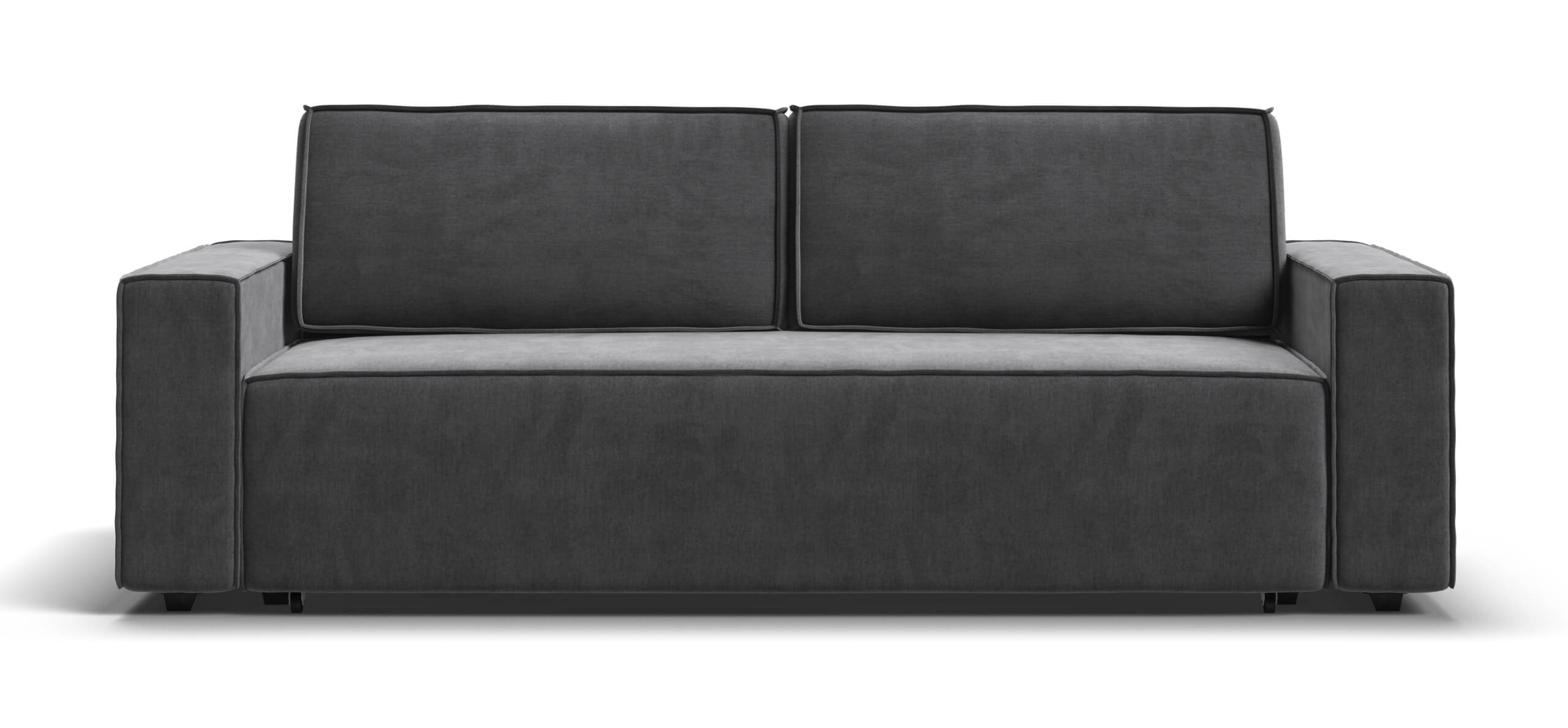 Диван Норд Велюр Монолит серый