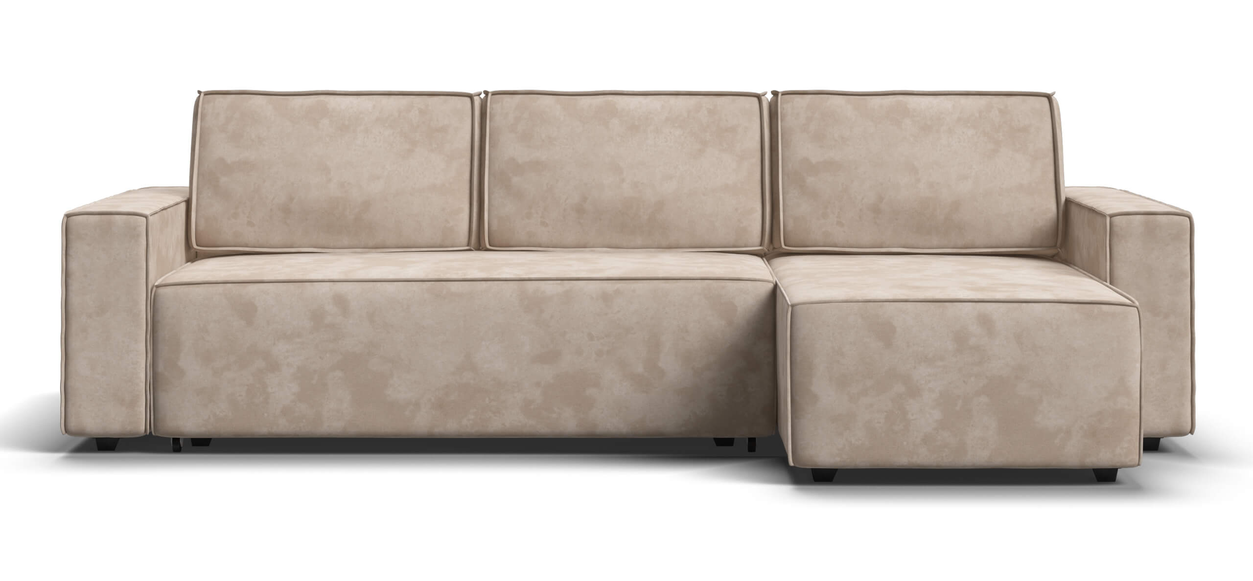 Угловой диван Норд Велюр Алькантара пепел