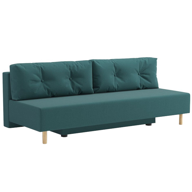 диван-еврокнижка Эмми 2005х855х800мм рогожка изумрудный