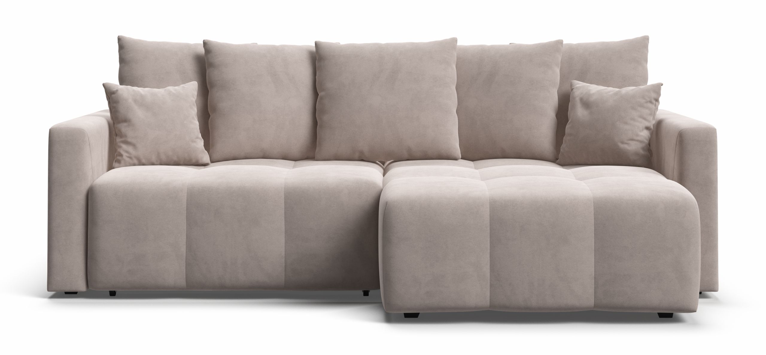 Угловой диван Босс Тренд Велюр Монолит латте