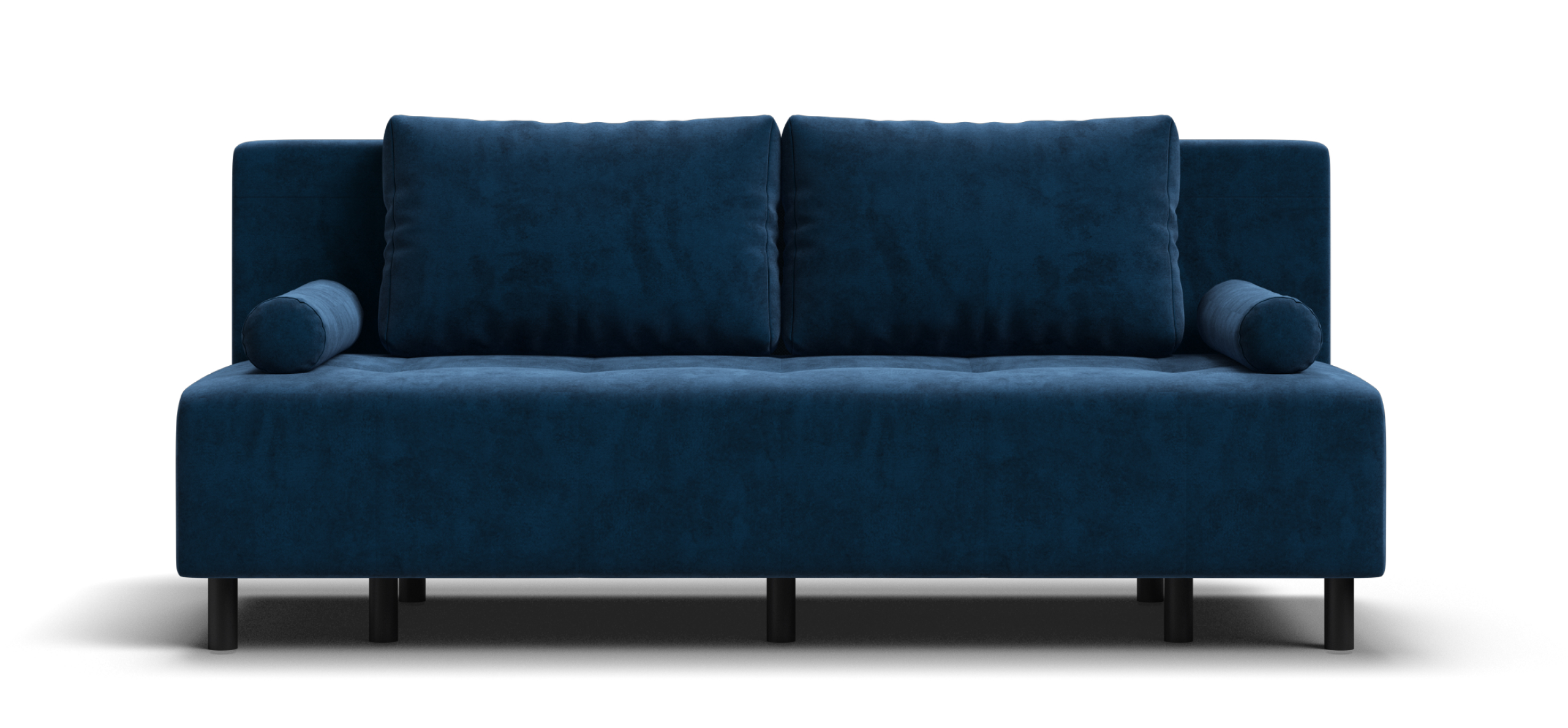 Диван Бостон Мини Велюр Монолит синий