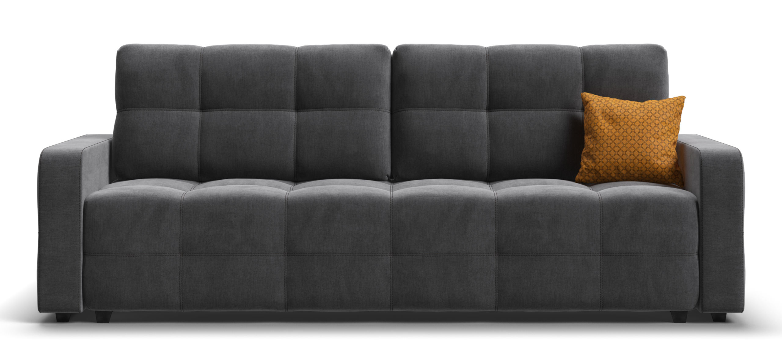 Диван Денди Велюр Монолит серый