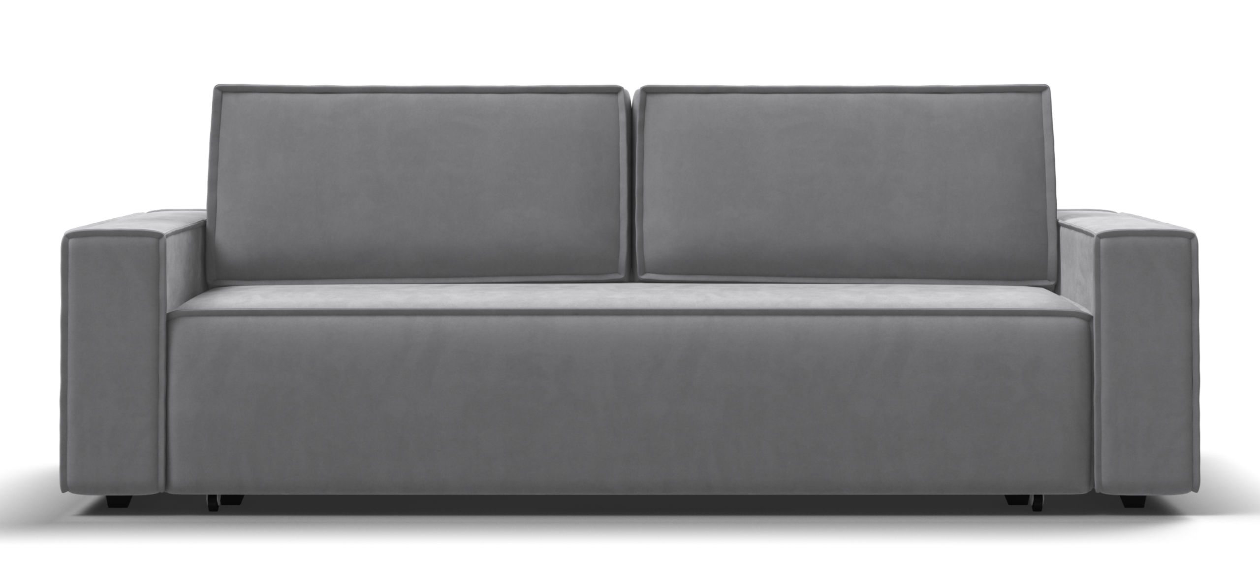 Диван Норд Велюр Монолит сталь