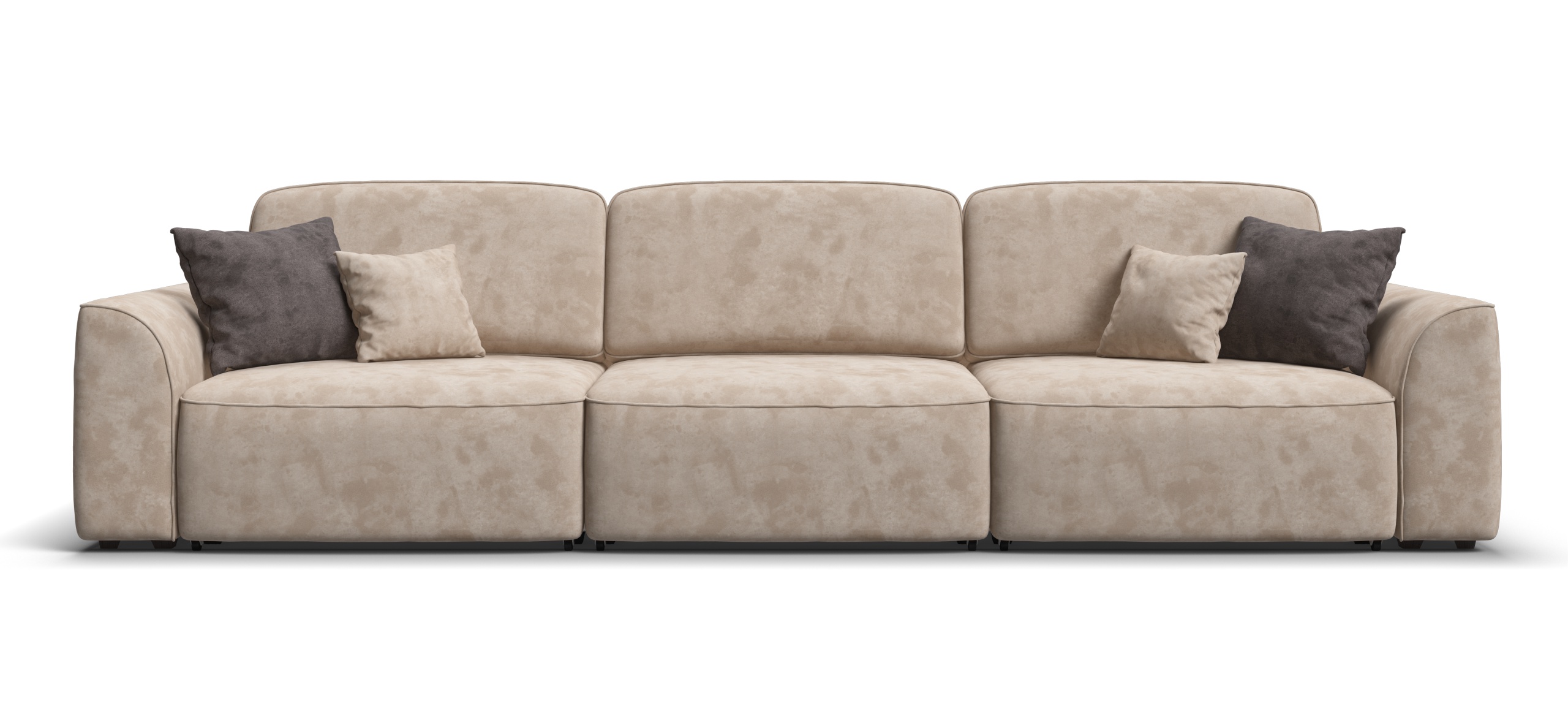 Диван Кинг Макс Велюр Алькантара пепел